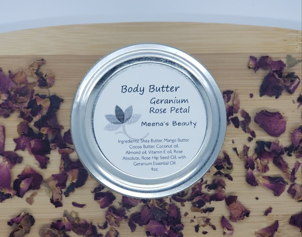 Geranium Rose Petal Body Butter